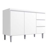 Balcão Para Pia Andréia 120 Cm 2 Portas Branco Ajl