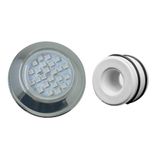 Refletor Pq Led Smd Rgb 5w Inox Com Adaptador De Led-brustec