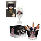 Kit Taça Windsor 330ml Chopp Vinho + Balde Aluminio