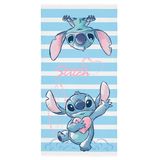 Toalha De Banho Stitch Aveludada 70 Cm X 1,40 M