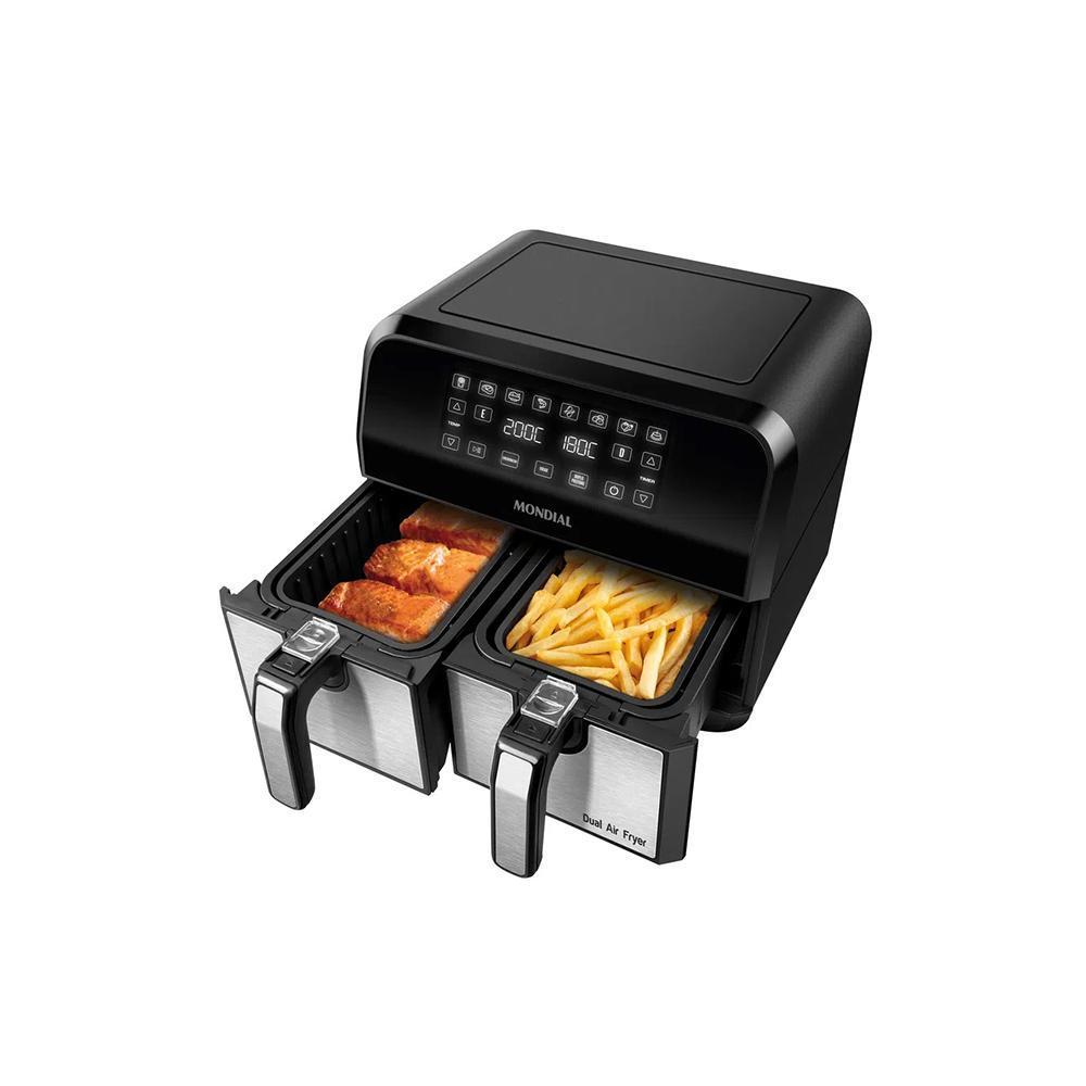 Fritadeira Air Fryer Dual Duplo Cesto 8l Mondial 220v