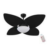 Ventilador De Teto Nero 4 Pás Preto 220v C/ Controle