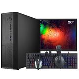 Computador Completo Sff Slim Monitor 20&#39;&#39; Intel Core I7 2600 16gb Ssd 240gb Windows 10 Pro Combo Gamer