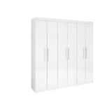 Guarda Roupa Casal 6 Portas Leblon 100% Mdf D Doro Móveis - Branco