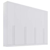 Guarda Roupa Daymond 6 Portas E 8 Gravetas 100% Mdf D&#39;doro Branco