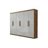 Guarda Roupa Casal 6 Portas Leblon 100% Mdf D Doro Móveis -ypê/off White