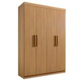 Guarda Roupa Solteiro 4 Portas 3 Gravetas Colibri 100% Mdf D&#39;doro Cinamomo