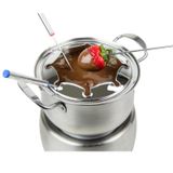 Fondue Eletrico Em Aço Inox Nostalgia 220v Chocolate Queijo