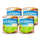 Kit 04 Colágenos Verisol Maxinutri Lata 250g Sabor Uva Verde