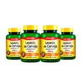 Kit 04 Levedo De Cerveja 450mg Maxinutri 120 Capsulas