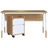 Conjunto Escritorio Home Office 2 Peças 27988x27998 Branco Hanover Artesano Hanover Branco