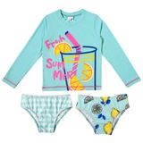 Kit Praia 1 Camiseta + 2 Calcinhas Tip Top Verde Água 2535143k - 3t