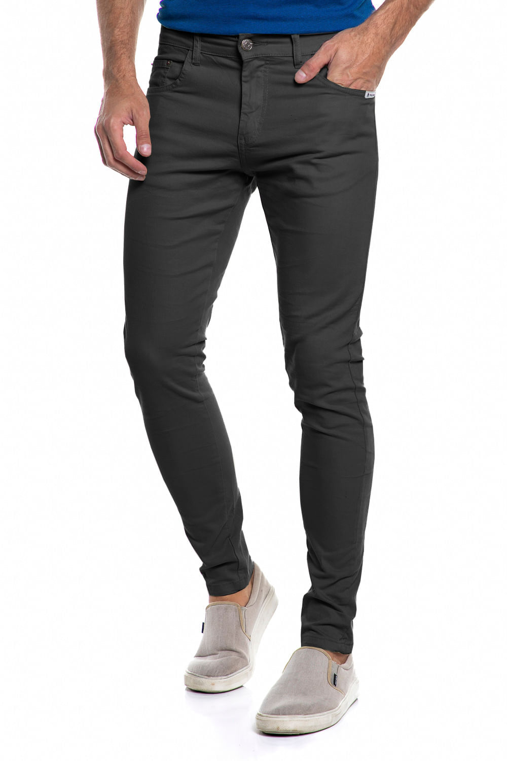 Calça Masculina Sarja Angeles Flex Polo Wear Preto