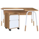 Conjunto Escritorio Home Office 2 Peças 28001x27998 Branco Hanover Artesano Hanover Branco