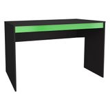 Mesa Para Escritorio Gamer B23 Preto Verde Novam Preto Verde
