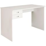 Escrivaninha Mesa Escritorio 2 Gavetas Me4165 Branco