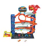 Pista Hot Wheels Com Carrinhos Ultimate Garage City 90 Cm Mattel