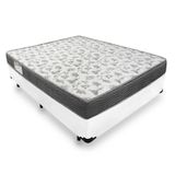 Cama Box Casal + Colchão Iso 100 Espuma D33 Ortobom 48x138x188 Cor:branco