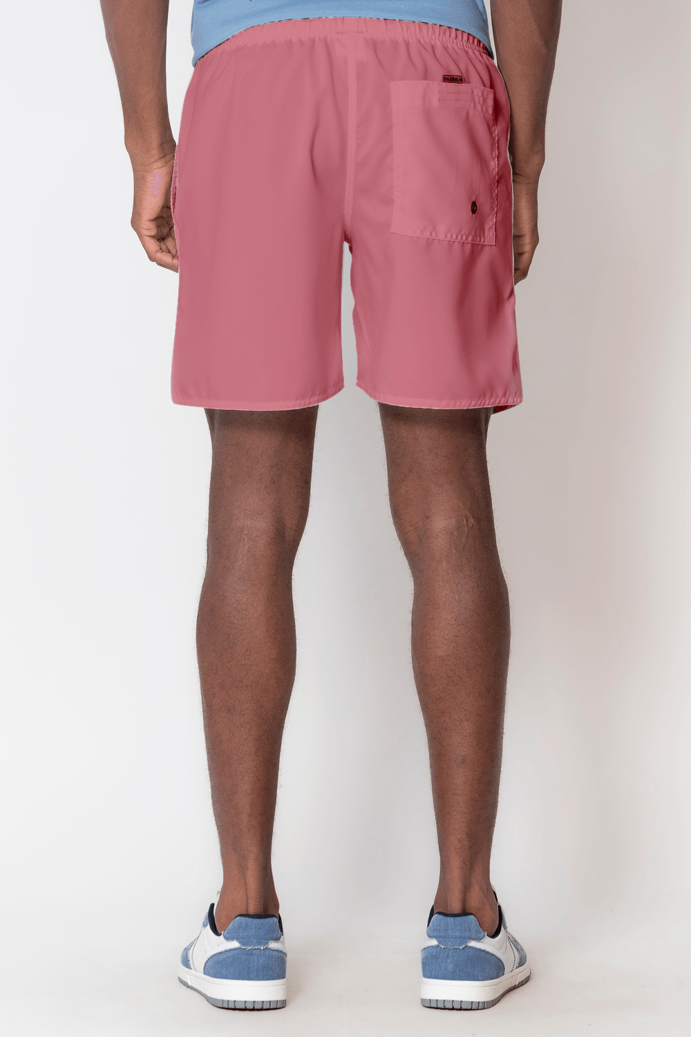 Short Vôlei Masculino Básico Liso Polo Wear Rosa Claro