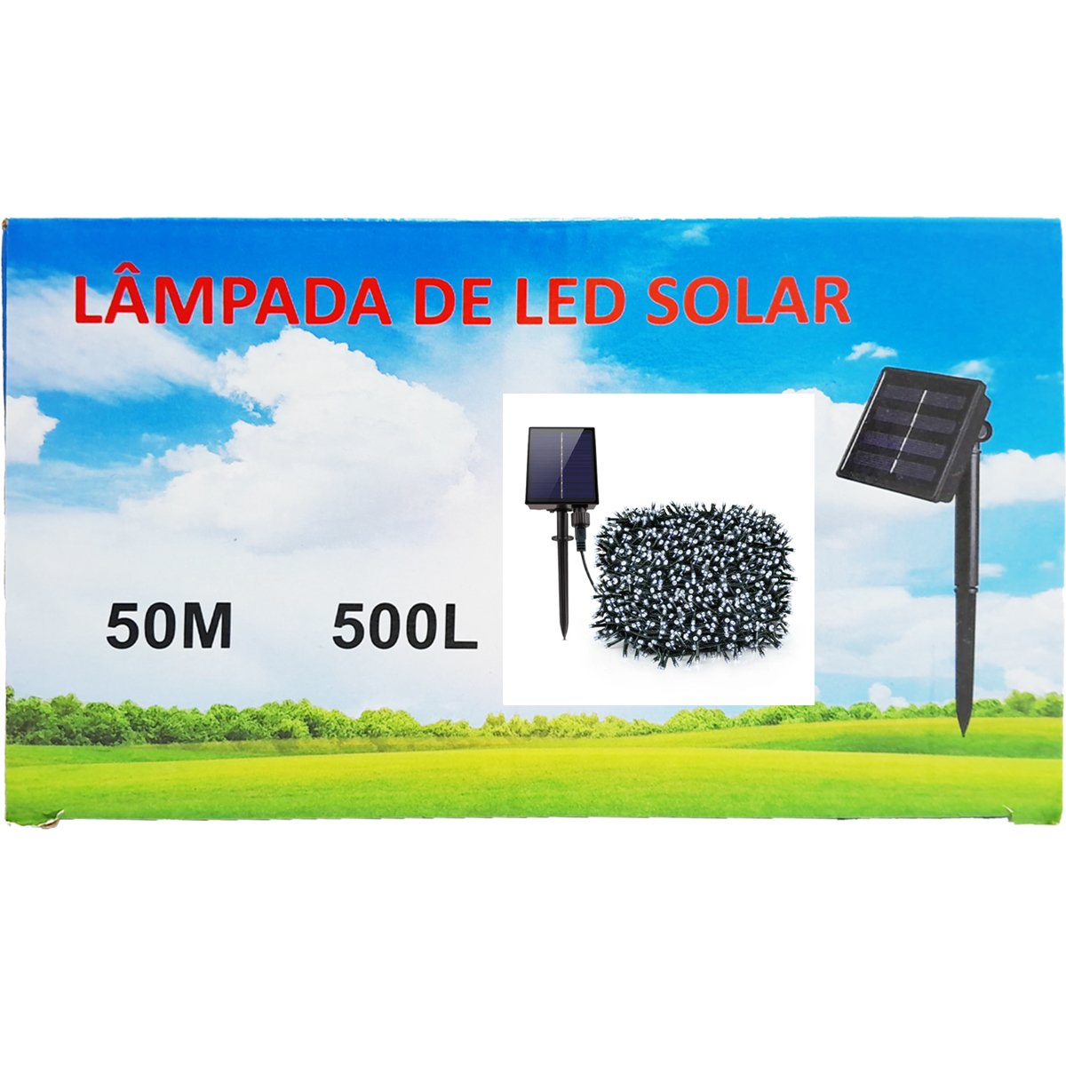 Pisca Fio De Leds Solar 500 Lâmpadas Externa Decoração 50m - Carrefour