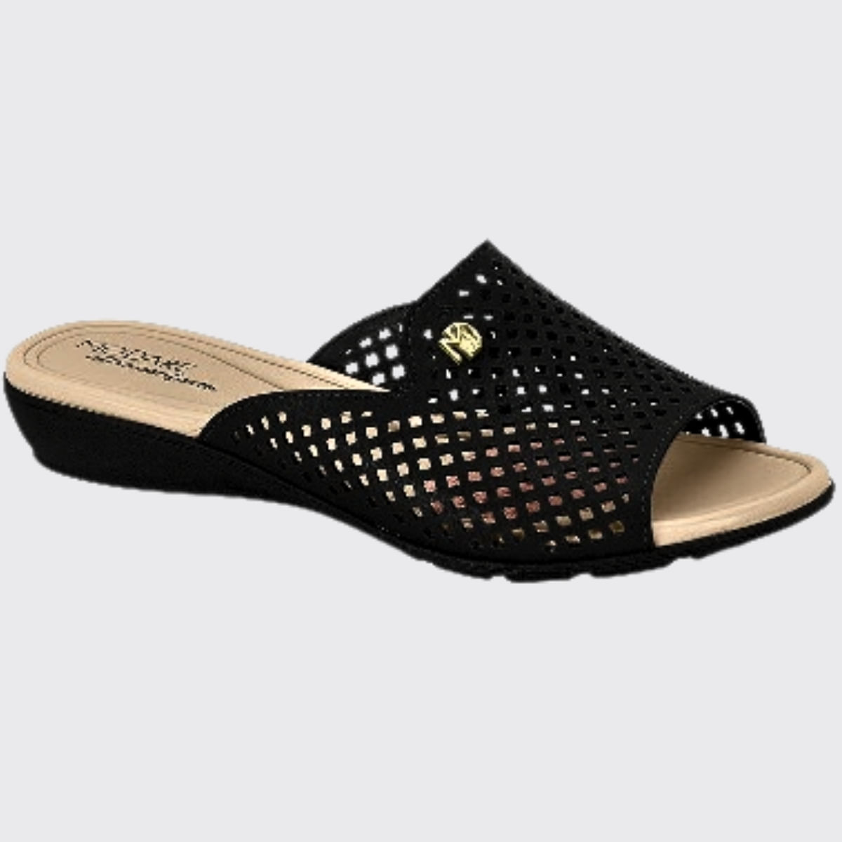 Tamanco Feminino Slide Anabela Conforto Modare 7127.258.21736 - Preto - 36