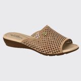 Tamanco Feminino Slide Anabela Conforto Modare 7127.258.21736 - Nude - 39