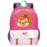 Mochila Infantil Costas Menina Mel Sestini Rosa