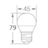 Lampada Led Bolinha 3w 6500k 260lm Biv E27 - Osram