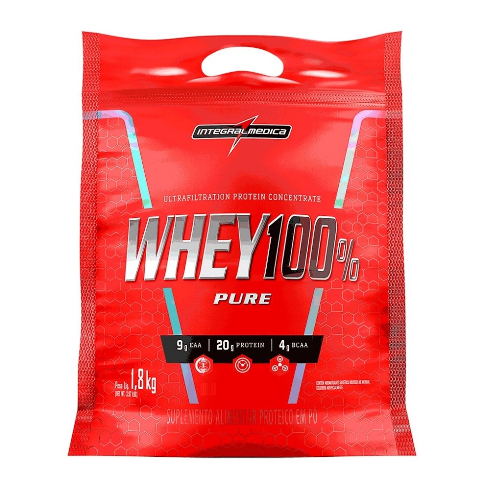 Whey 100% Pure Refil (1,8kg) - Integralmédica Chocolate