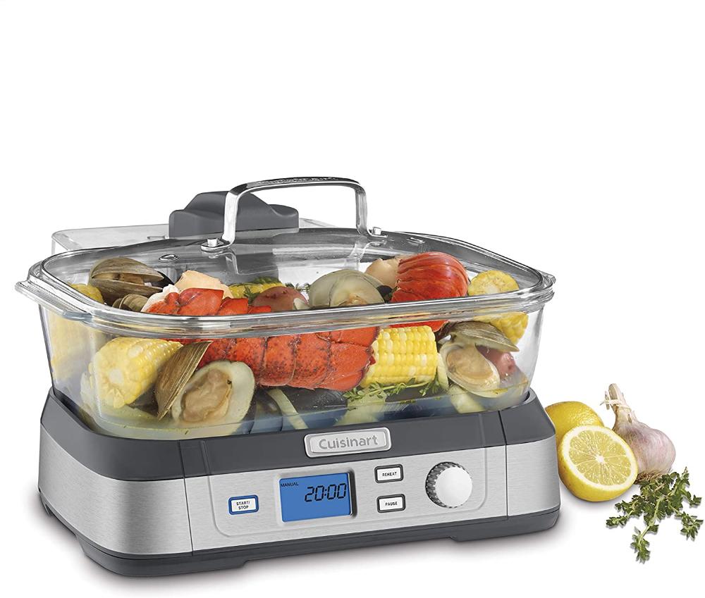 Cuisinart Panela Elétrica Vaporizador Digital de Vidro 5L, 1800W-110V.