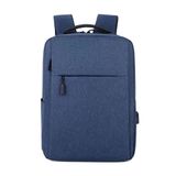 Mochila Escolar Trabalho Notebook Entrada Usb Rs0125 Azul Liso