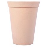 Vaso Decorativo Para Plantas Cônico Com Borda Atenas 45 Bege