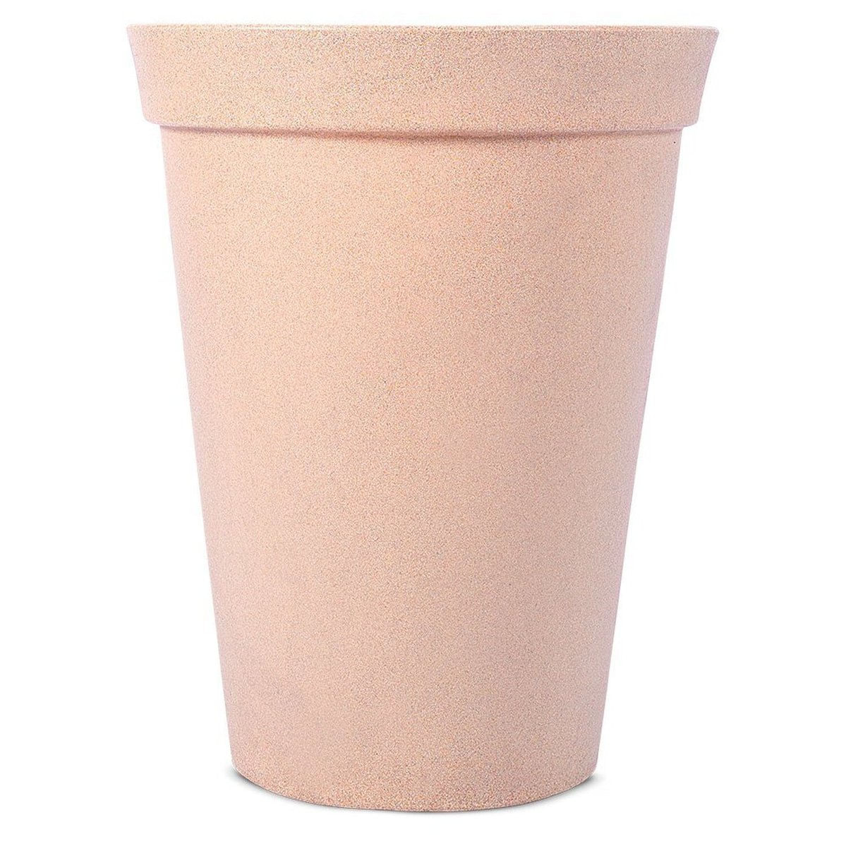 Vaso Decorativo Para Plantas Cônico Com Borda Atenas 45 Bege