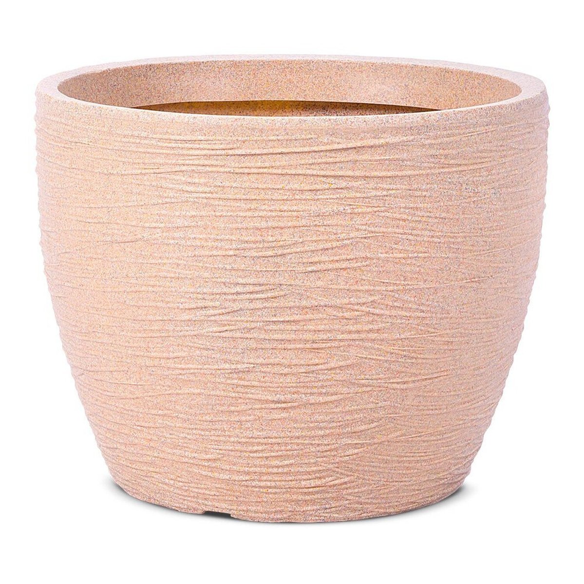 Vaso Decorativo Para Plantas Redondo Elba 27 Bege