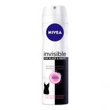 Desodorante Aerosol Nivea Invisible Black &amp; White Clear 150ml