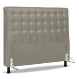 Cabeceira Cama Box Casal Ciara 140cm Botonê Com Frame Suede Bege - Abmaza