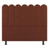 Cabeceira Cama Box Casal King Size Lana 195cm Suede Terracota - Abmaza