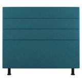 Cabeceira Cama Box Casal King Size Malik 195cm Suede Turquesa - Abmaza