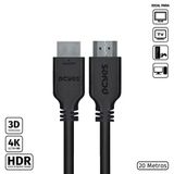 Cabo Hdmi 2.0 4k 30awg Puro Cobre 20 Metros - Phm20-20