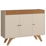 Buffet Para Sala De Jantar 3 Portas Madrid Mavaular Off White - Naturalle