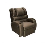 Poltrona Reclinável Imperial Podologia Soroterapia Motorizada E Giro Balanço Suede Marrom 379