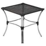 Mesa De Centro Garden Em Alumínio E Fibra Trama Original Pedra Ferro