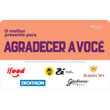 Gift Card Digital Agradecer a voce R$200