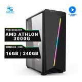 Computador Gamer Amd Athlon 3000g, Ssd 240gb, 16gb Ddr4 400w