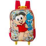 Mochila Infantil Rodinhas Mônica &amp; Coelhinho Sansão Feminina