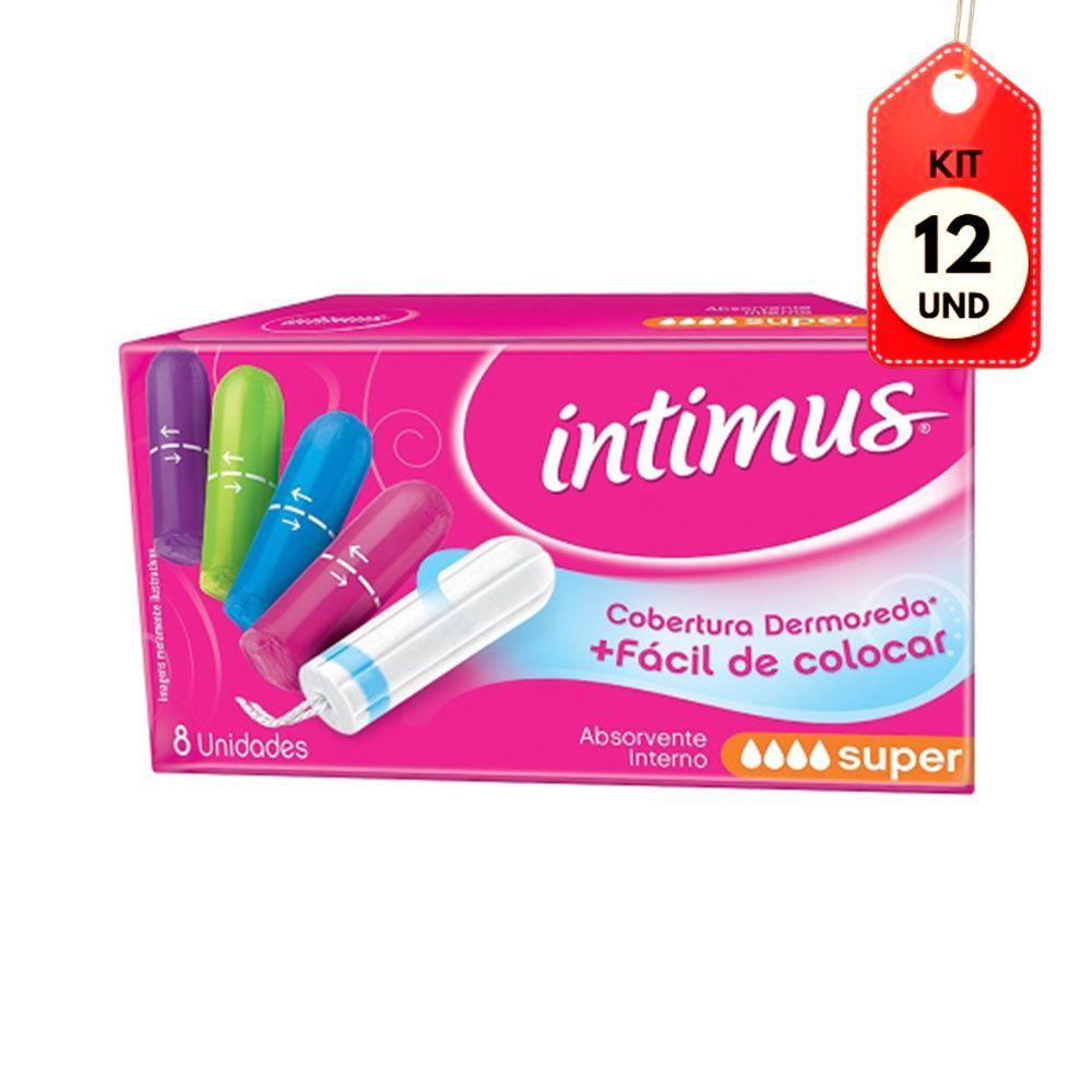 Kit C/12 Intimus Absorvente Interno Super C/8