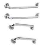 Alça Barra De Apoio Inox Banheiro Kit 4 Uni Cadeirante Segurança Gestante Criança Acessibilidade
