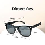 Oculos Emborrachado Verão Proteção Uv Masculino Praia + Case