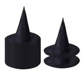 Chapéus De Bruxa 14x Pontiagudos De Halloween Cosplay Aba Larga