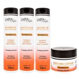Light Hair Kit Mandioca Reconstrução 4 Passos